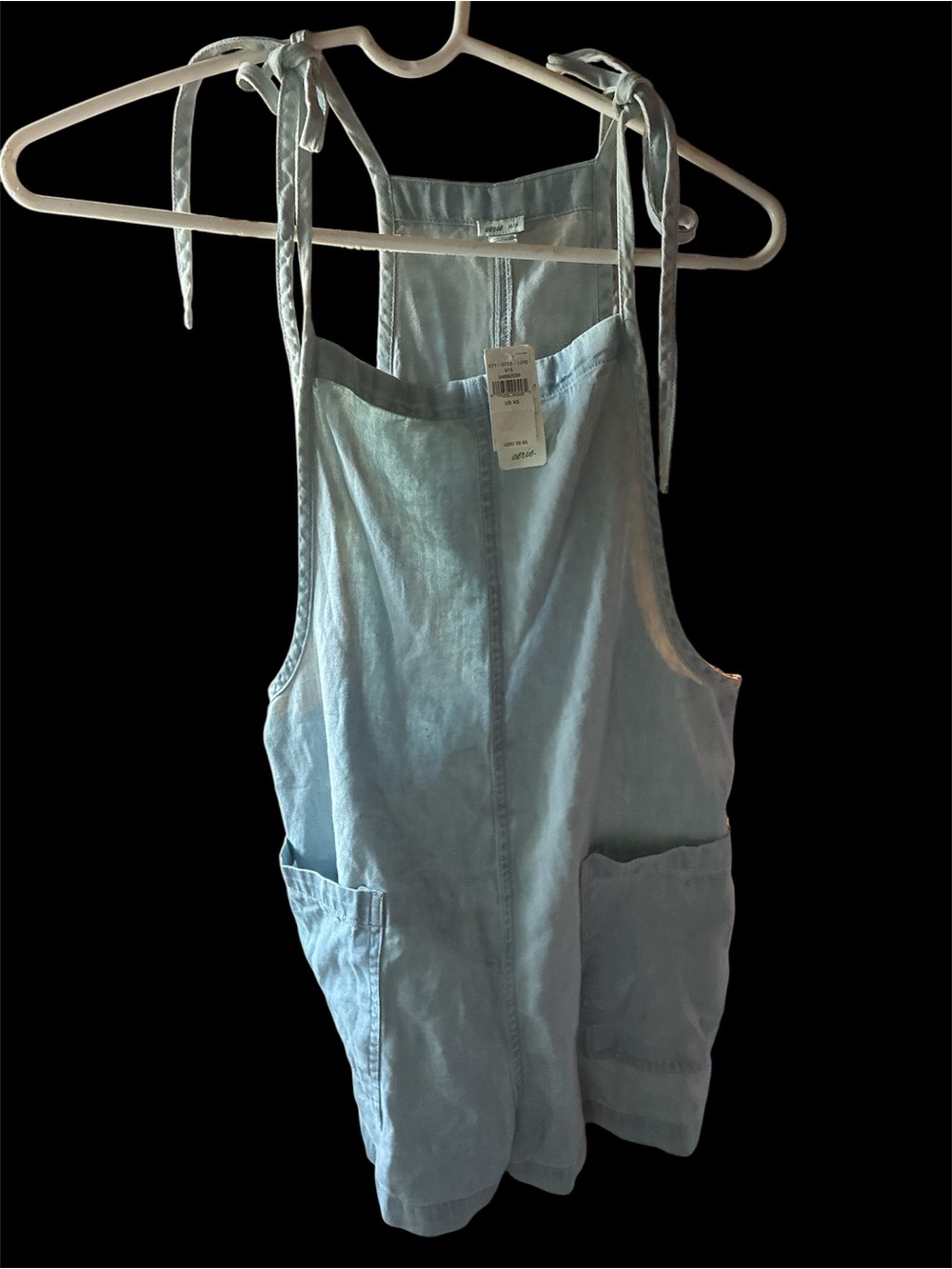 NWT Aerie Light Wash Denim Overalls Jumpsuit - Size US XS